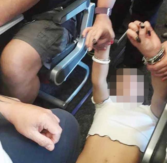 The passenger was restrained whilst the plane returned to Stansted. Credit: Amiy Varol