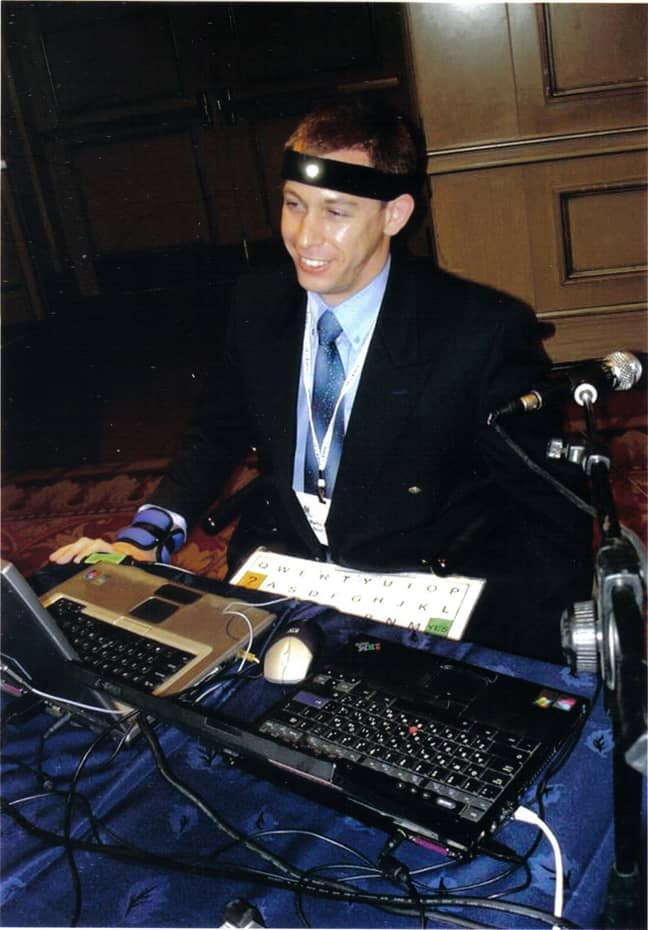 Martin with his computer software