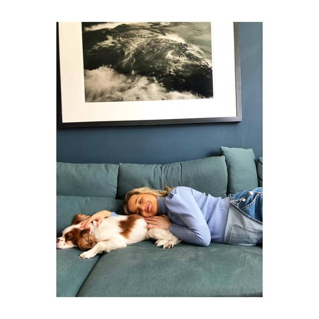 Tabitha Willett with her own dog. Credit: Instagram