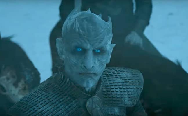  This happy character is the Night King. Credit: HBO