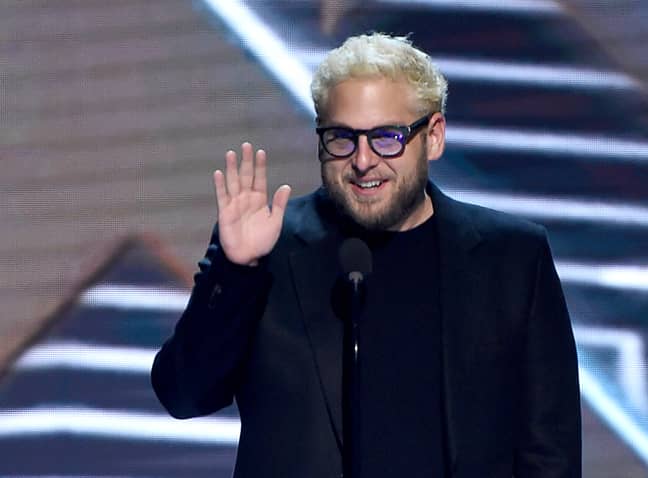 Jonah Hill showed off his new blonde hair at the Game Awards. Credit: PA