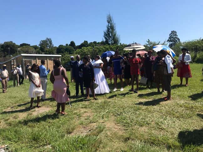 Over 500 people were arrested at the wedding, including the pastor. Credit: Twitter/uMhlathuze