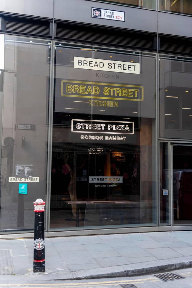 Gordon Ramsay's Bread Street Kitchen and Bar on Bread Street in London. Credit: Alamy