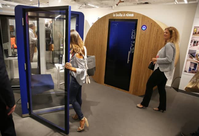 A number of manufacturers have come up with office ''sleep pods,'' designed for a power nap or more elaborate relaxation techniques. Credit: PA