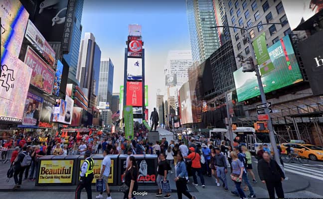 Time Square in 2019. (Credit: Google Maps)