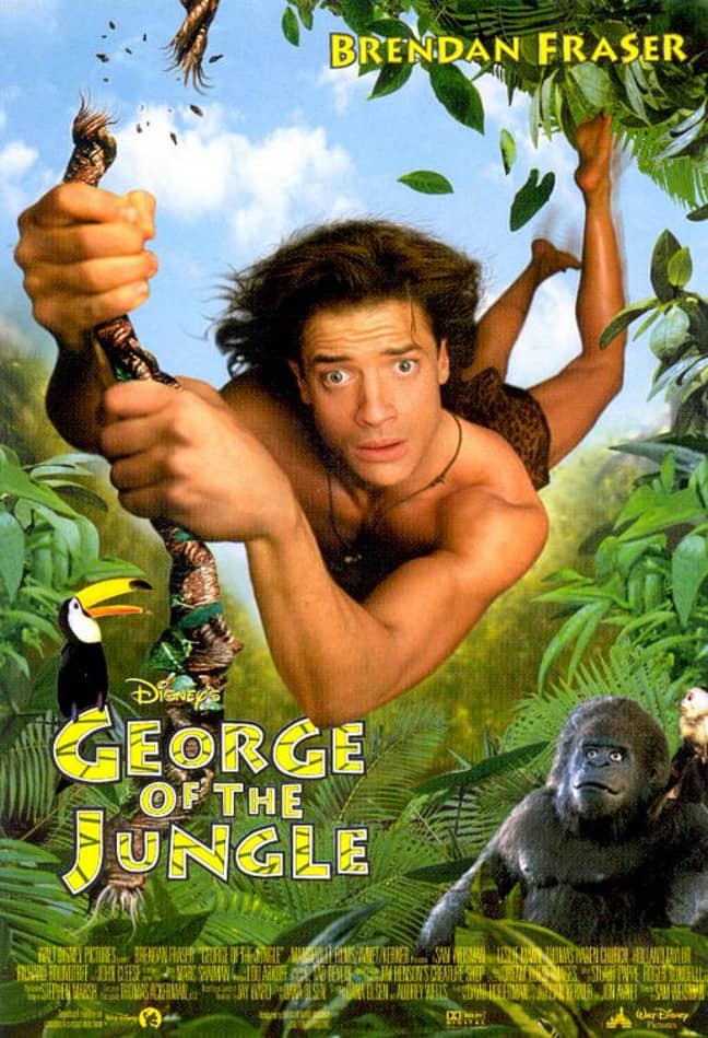 Brendan Fraser starred in 'George of the Jungle' in 1997. (Credit: IMdB)