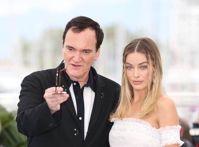 Quentin Tarantino and Margot Robbie at Cannes Film Festival. Credit: PA