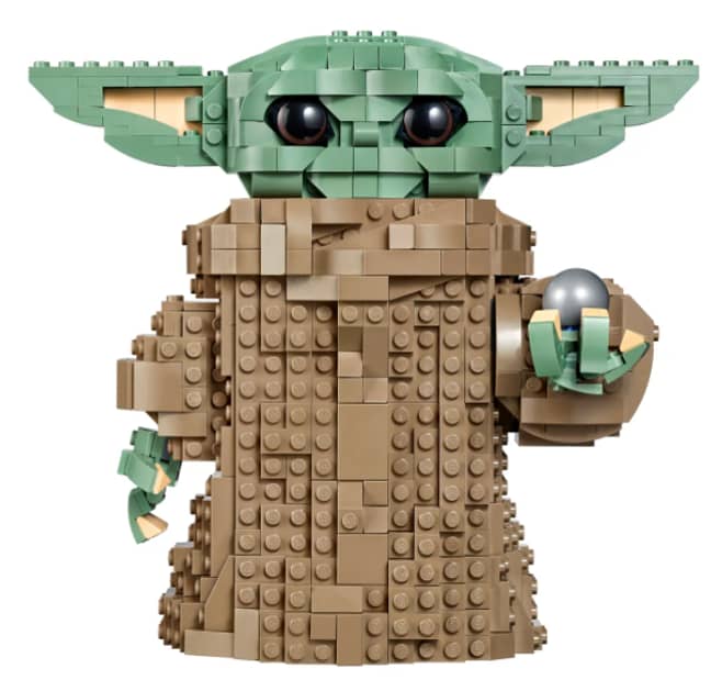 This is another Lego Baby Yoda that you can buy - not life-sized, but still cute. Credit: Lego