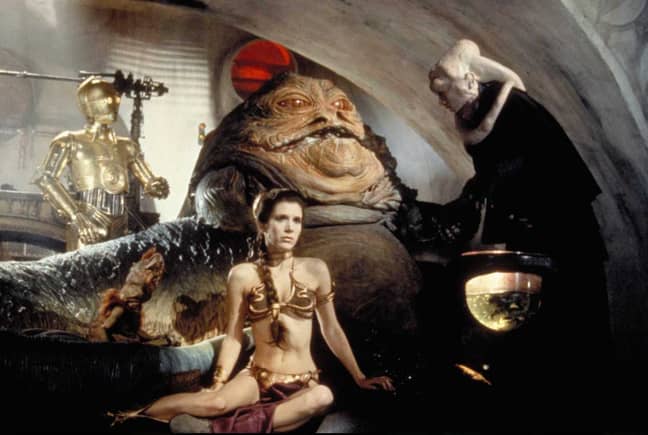 Leia Organa as Jabba's Slave in the original movie (Credit: Starwars)