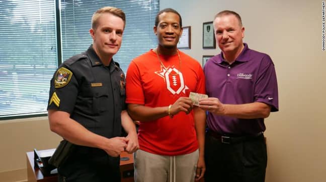 Mr Lewis returned more than $2,000 to the police. Credit: Dunwoody Police