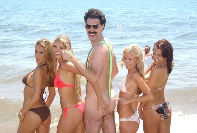 Sacha Baron Cohen played the highly entertaining character Borat. Credit: PA