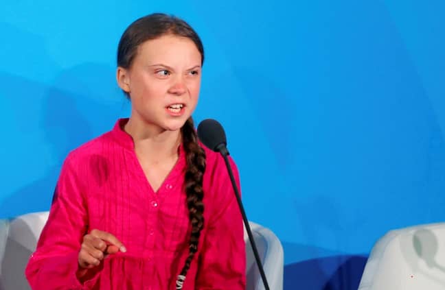Greta Thunberg addressing the Climate Action Summit in the United Nations General Assembly last week. Credit: PA