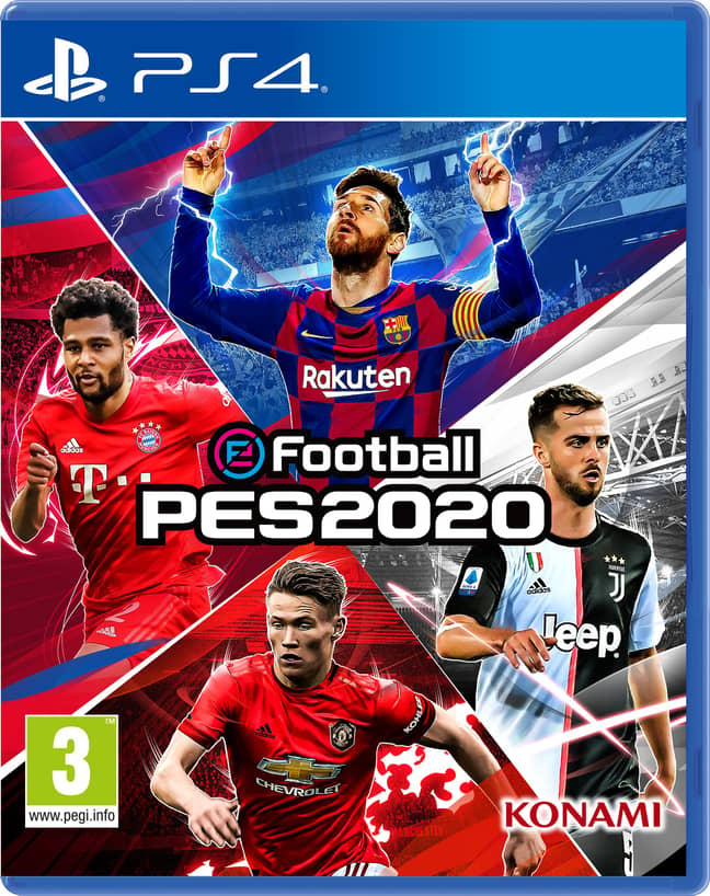 The new eFootball PES 2020 PS4 cover Credit: Konami