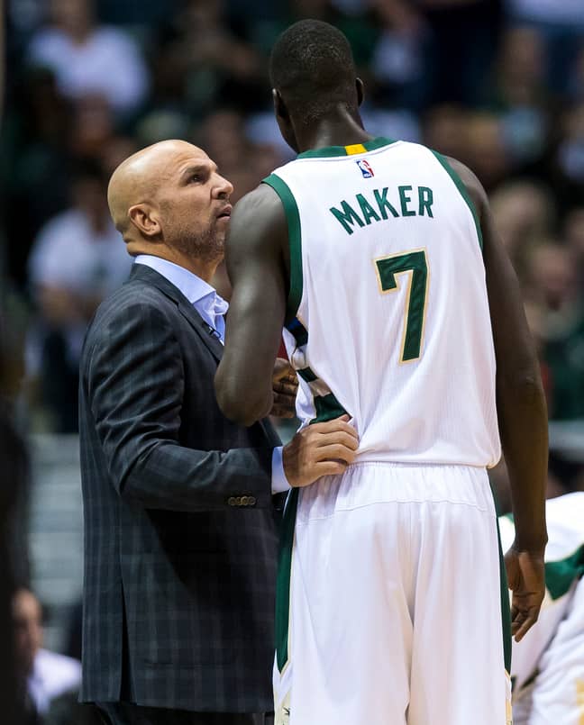 Jason Kidd didn't take kindly to Thon Maker owning an Android phone. Credit: PA