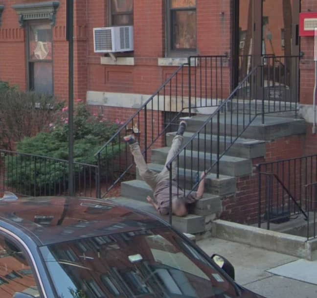 This lad isn't having the best day. Credit: Google Street View