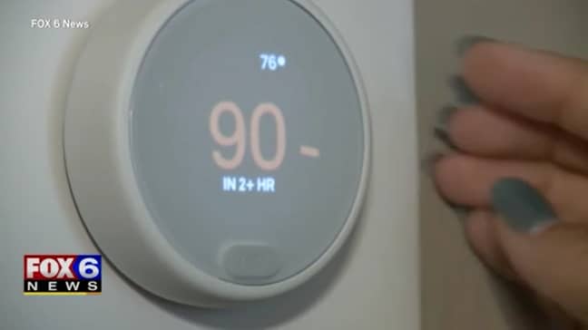 The temperature was too hot to bear within the house. Credit: Fox 6 News