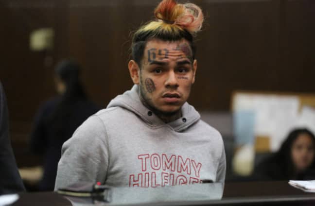 Tekashi 6ix9ine Indicted On Firearm And Racketeering Charges. Credit: PA