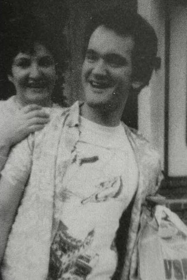 Tarantino with his mum, Connie Zastoupil. Credit: Family photo