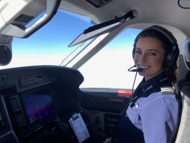 Donna at the controls. Credit: SkyBlog