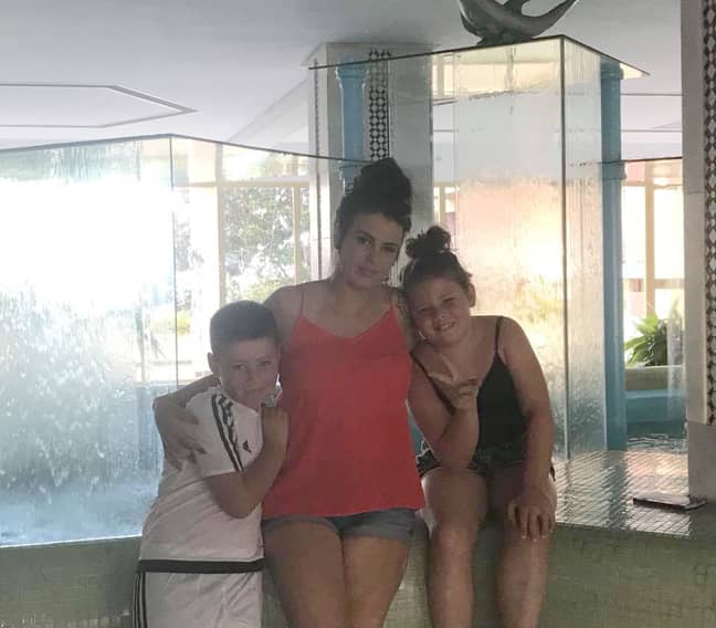 Seven-year-old Jase pictured with his mum Teri and sister Neive. Credit: Supplied