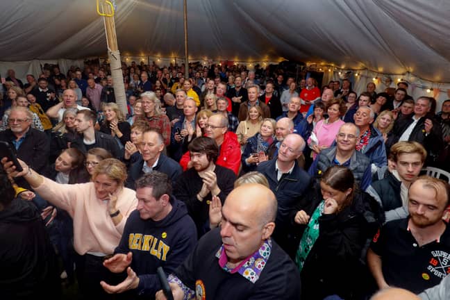 More than 430 Nigels gathered in a pub for a world record attempt. Credit: SWNS
