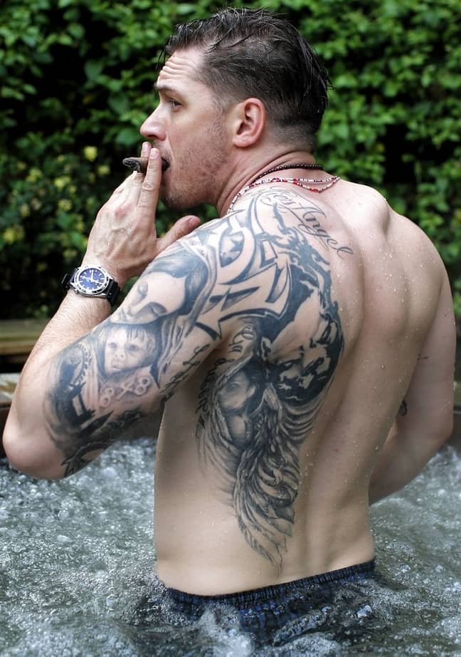 Tom Hardy's tattoos (Credit: tom-hardy.org)