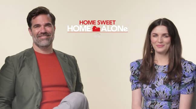 Rob Delaney and Aisling Bea. Credit: Disney+