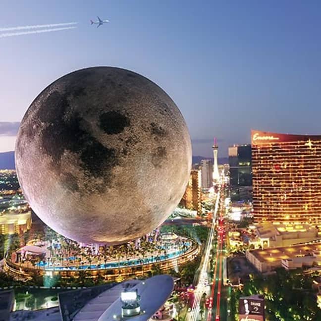 Moon's proposed spot in Las Vegas. Credit: Moon World Resorts