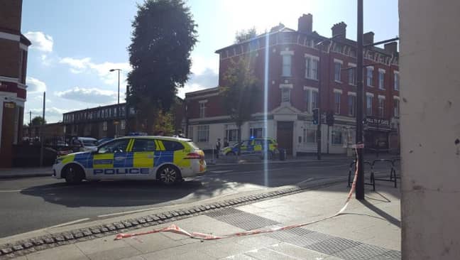 London Ambulance Service said that despite their efforts the man died at the scene. Credit: Twitter/@achang4achange