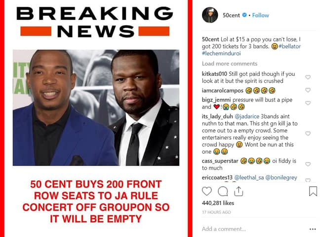 Credit: Instagram/50 Cent