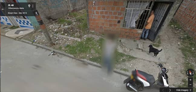 It's not clear if the dog was an accomplice in the crime Credit: Google Street View