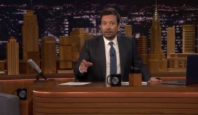 Maisie fled the stage and Jimmy looked worried. Credit: The Tonight Show Starring Jimmy Fallon/NBC