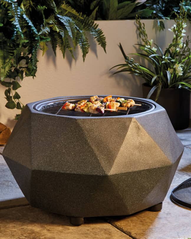 Aldi Is Ing A Fire Pit That Doubles, Faux Stone Fire Pits