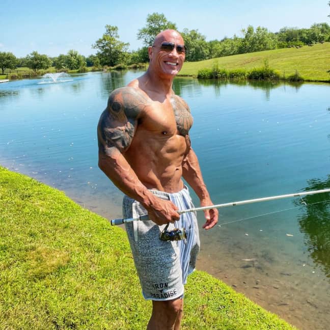 The real Dwayne Johnson. Credit: Instagram/The Rock