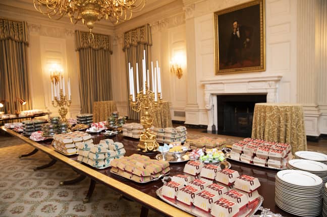 A banquet of Maccies in the White House. Credit: PA