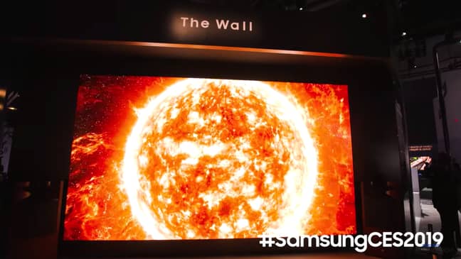 It's one hell of a big TV. Credit: Samsung