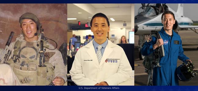 Jonny Kim is a former Navy SEAL and Harvard doctor - and is now a qualified astronaut. Credit: US Department of Veterans Affairs