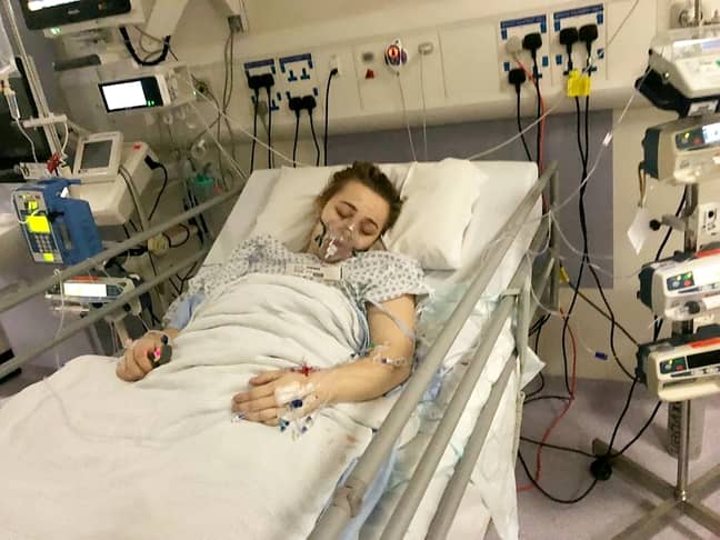 The teen was placed in an induced coma for four days. Credit: SWNS