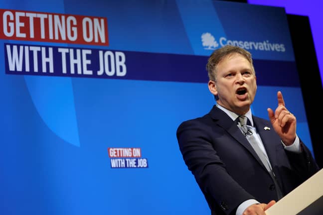 Shapps speaking at this week's Conservative Party spring conference in Blackpool. Credit: Alamy