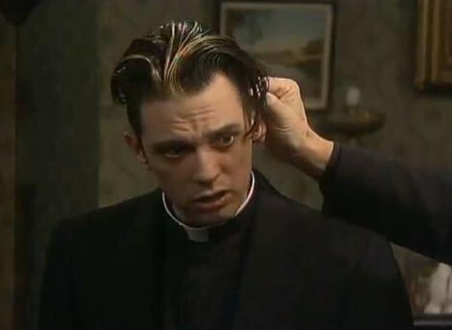 Joe Rooney as Fr Damo in Father Ted. Credit: Channel 4