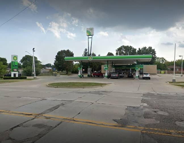 The gas station where the mystery winner won $2m after a scratchcard mix-up. Credit: Google Street View