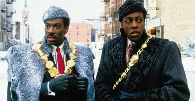 Eddie Murphy and Arsenio Hall in Coming to America. Credit: Paramount Pictures
