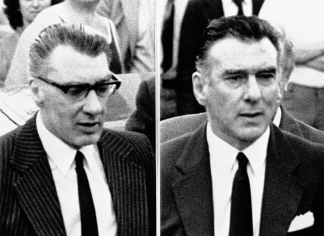 Ronnie (left) and Reggie Kray. Credit: Alamy