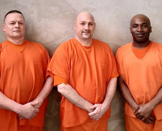 The three inmates rushed to save Deputy Hobbs' life. Credit: SWNS