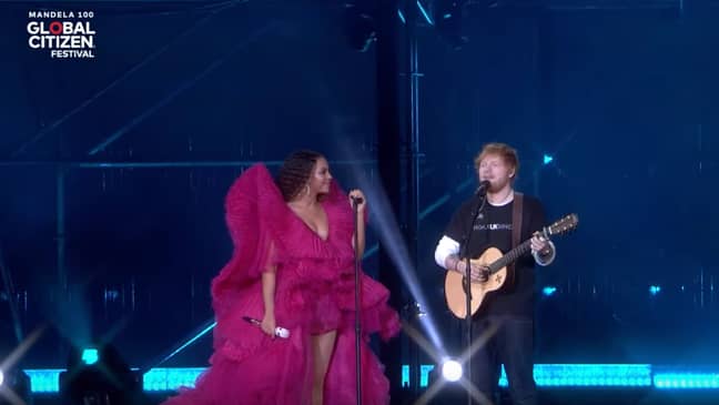 Ed Sheeran And Beyoncé's Outfits Divide Opinion On Gender Standards. Credit: Global Citizen