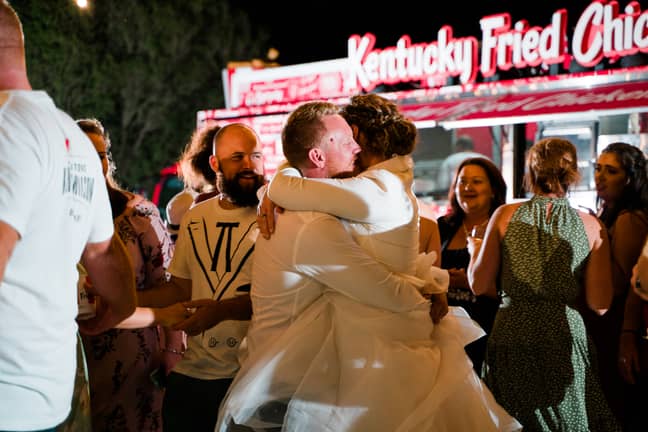 The couple, from Queensland, Australia, had their first date at KFC in 2017. Credit: KFC