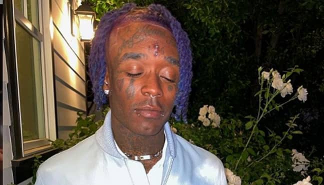Lil Uzy Vert removed his pink forehead diamond in June 2021 (Credit: Instagram/liluzivert)