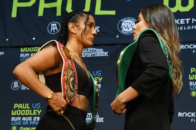 Jake Paul has been questioning how much his undercard fighters, including Amanda Serrano and Yamileth Mercado, will pick up. Credit: PA