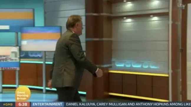 Piers Morgan stormed off Good Morning Britain earlier this year. Credit: ITV