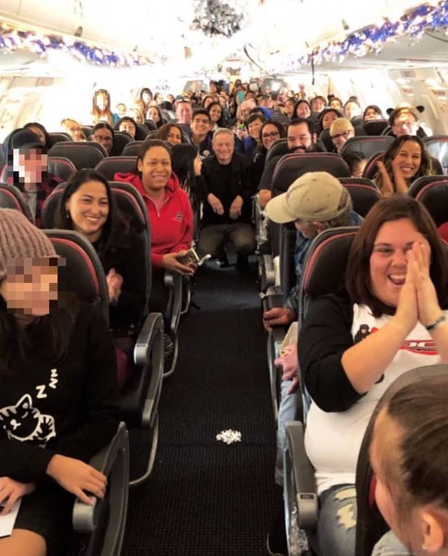 Sinise shared a photograph of kids on their way to Disney World. Credit:Twitter/Gary Sinise